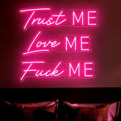 Vibrant Neon Sign with Quirky Messages