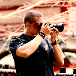 Urban Photographer with DSLR Camera