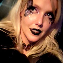 April Airborne's Gothic Look with Makeup