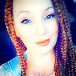 Beautiful Blonde with Twists and Colorful Beads