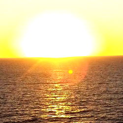 Sunset Scene Over the Ocean