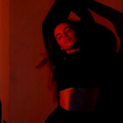 Amanda Kiss, Intense Moment in Black and White