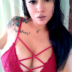 Mialee: Alluring Beauty in Red Lingerie