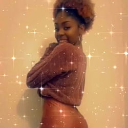 Fitness Model Lyrik Love Poses for the Camera