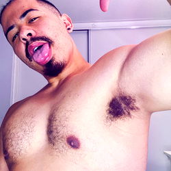 Strong and Shirtless Muscular Man