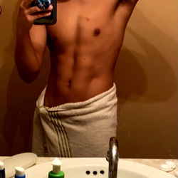 Gabe Cruz Showcasing His Abs