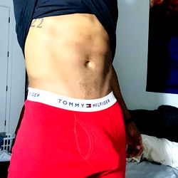 VoodooMan, OnlyFans Model in Red and Black Underwear