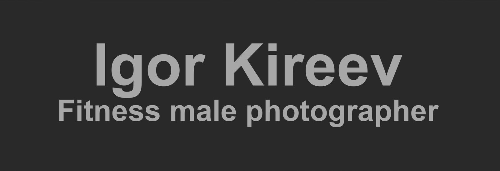 Igor Kireev photographer photo