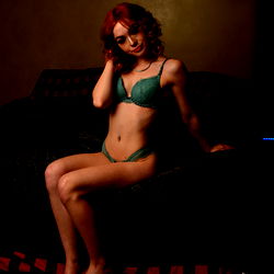 Taylor Marie on a couch