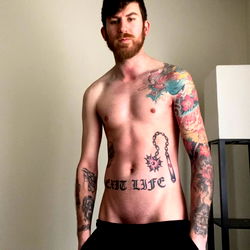 Exclusively Modeled Tattooed Man in OnlyFans