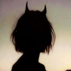 Silhouette of an OnlyFans Model with Horns