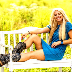 Ashley Marie for OnlyFans | Professional Model Posing in Chair