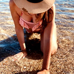 Beach Babe in Greece: Elegant Vacation