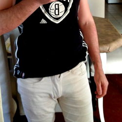 A Fan Posing with His Team Jersey