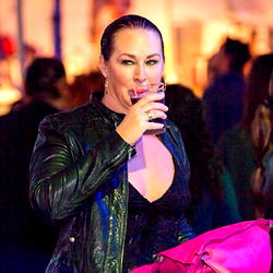 A Woman Enjoying a Beverage