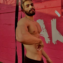 Strong and Muscular Axel Vega, A Fitness Icon from Medellín