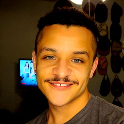 A Handsome Model Posing for a Selfie