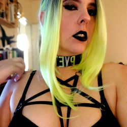 Gothic Cosplay Model Showcasing Spooky Style