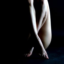 Artistic and Intimate Close-Up of a Foot Model