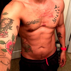 Fit and Tattooed Man in LA