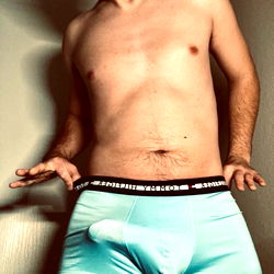 AdventureJunkie12 in Blue Boxer Briefs