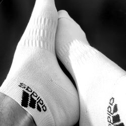 Serbian Model Seksi malac, showcasing white Adidas socks
