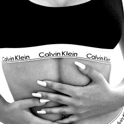 Calvin Klein Model Alizea Showcasing Lingerie