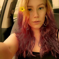 A Model's Creative Car Door Advertisement