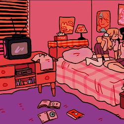 Intimate Scene in a Cozy Bedroom with Onlyfans Creator Angelfishqueen