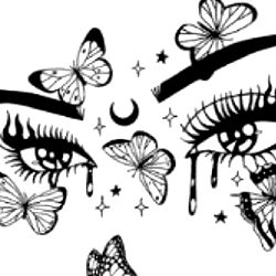 Striking Tattoo Design with Black and White Imagery