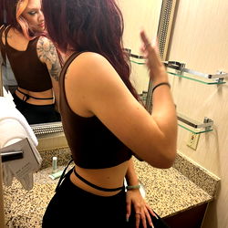 Angel, OnlyFans Model in Mirror