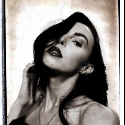 Stylish Woman in Vintage Photo