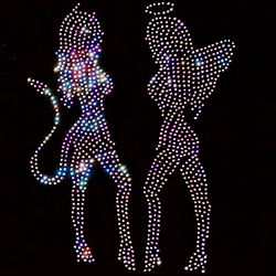 Stylish 2D Animation of Female Characters with a Festive Holiday Theme