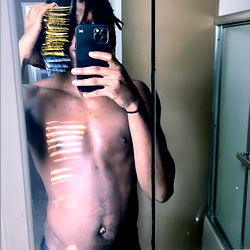 Adam | OnlyFans Model - Shirtless Muscle Man Taking Selfie in Bathroom