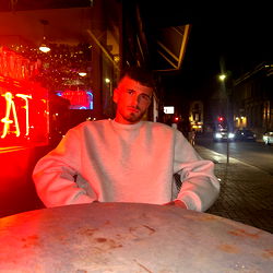 Casual Dining Scene at Night