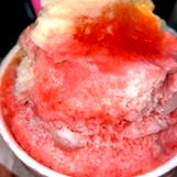 Colorful Slushie Cup with Spoon and Straw in Plastic Container