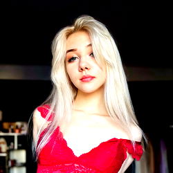 Mellisa in Red Blouse