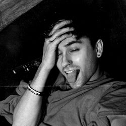 Casual Indoors Selfie with Playful Expression