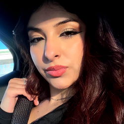 Becky on a road trip