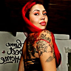 Model Lady J. Rabbit in Ink-Heavy Tattoo