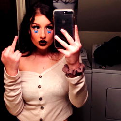 Model in a Playful Pose