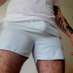 Onlyfans Model Posing in Shorts and White Socks