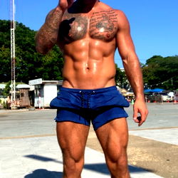 Fit Model Dale Showcasing Strength and Muscle