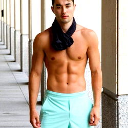 Fashionable Asian Model Posing for Photoshoot