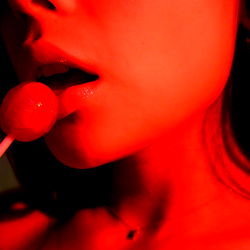 Red Sunglasses Modeling