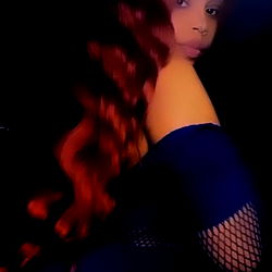 Aqua da demon❤️ - Exotic Atlanta model posing in a mesh dress on OnlyFans