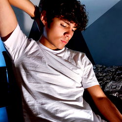 Young Man in White T-Shirt