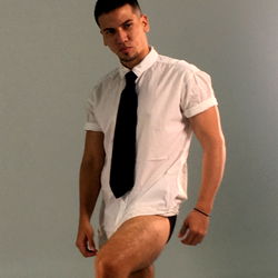 Aaron Viera in a White Tie