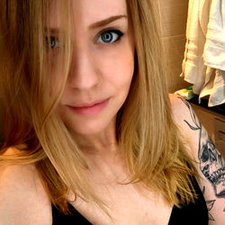 Blonde Ash with Tattoos