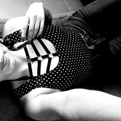 Model Posing for a Photo on Couch